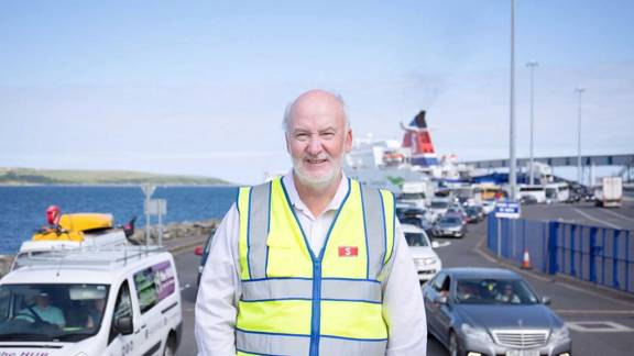 Alan Gordon, Stena Line's Director of Innovation, at Cairnryan.